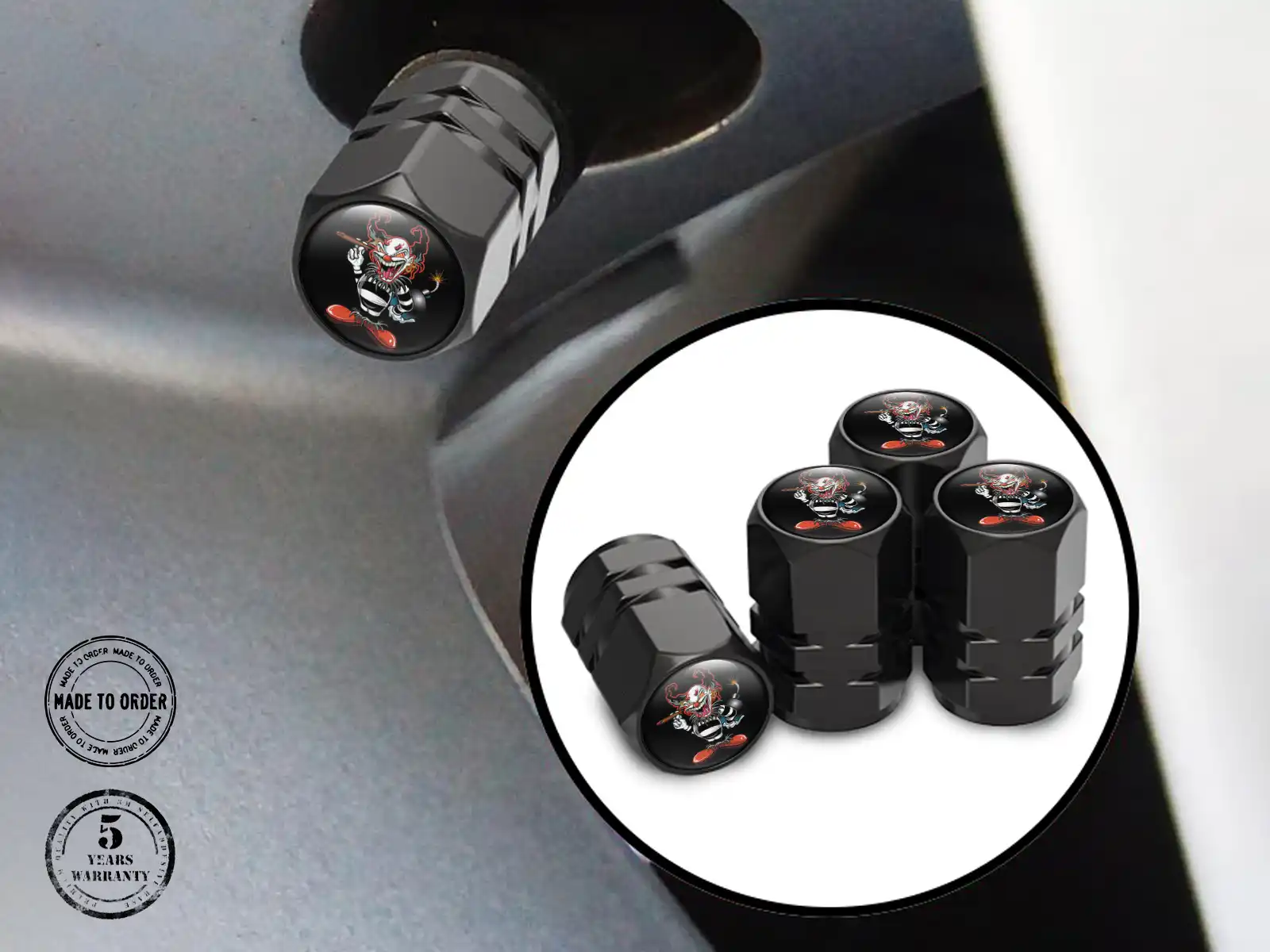 Rims Valve Caps SUVs Metallic Edition